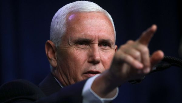 U.S. Vice President Mike Pence gestures as he speaks at the Republican National Convention, in Charlotte, North Carolina, U.S., August 24, 2020.  - Sputnik International
