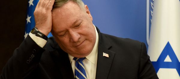U.S. Secretary of State Mike Pompeo and Israeli Prime Minister Benjamin Netanyahu (not pictured) make joint statements during a news conference after a meeting in Jerusalem, August 24, 2020. U.S. Secretary of State Mike Pompeo and Israeli Prime Minister Benjamin Netanyahu (not pictured) make joint statements during a news conference after a meeting in Jerusalem, August 24, 2020. - Sputnik International