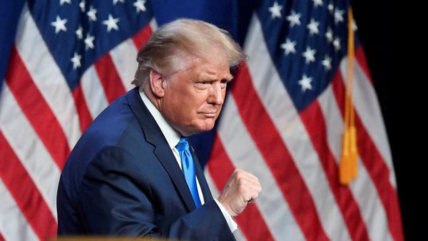 U.S. President Donald Trump reacts at the Republican National Convention in Charlotte, North Carolina, U.S., August 24, 2020 - Sputnik International