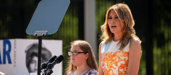 First Lady Melania Trump speaks during an event with young artists who depicted imagery related to the suffrage movement and the 19th Amendment, at the White House in Washington, U.S., August 24, 2020 First Lady Melania Trump speaks during an event with young artists who depicted imagery related to the suffrage movement and the 19th Amendment, at the White House in Washington, U.S., August 24, 2020 - Sputnik International