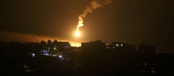 Smoke and flare are seen in the sky, as pictured from Houla village near the Lebanese-Israeli border, in southern Lebanon, August 25, 2020 Smoke and flare are seen in the sky, as pictured from Houla village near the Lebanese-Israeli border, in southern Lebanon, August 25, 2020 - Sputnik International