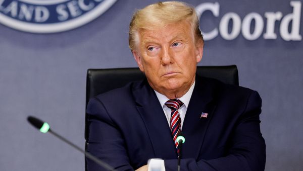 U.S. President Donald President Trump attends a briefing on Hurricane Laura at the Federal Emergency Management Agency (FEMA) headquarters in Washington, U.S., August 27, 2020.  - Sputnik International