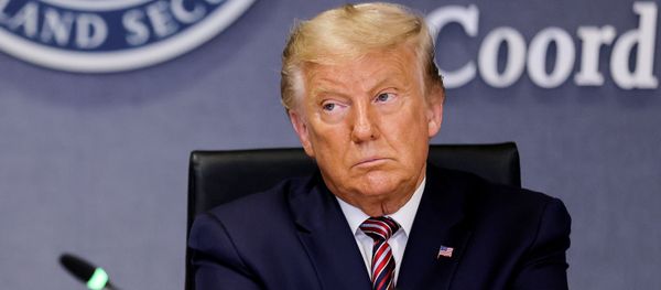U.S. President Donald President Trump attends a briefing on Hurricane Laura at the Federal Emergency Management Agency (FEMA) headquarters in Washington, U.S., August 27, 2020.  - Sputnik International
