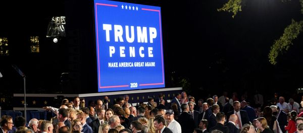 A crowd of supporters of U.S. President Donald Trump's re-election campaign expected to number more than 1500 people pack the South Lawn of the White House to attend the president's acceptance speech as the 2020 Republican presidential nominee during the final event of the 2020 Republican National Convention in Washington, U.S., August 27, 2020. - Sputnik International