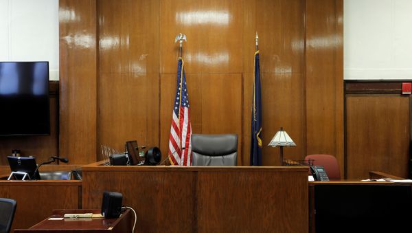 The judge's bench is seen at the New York State Supreme Court in Manhattan, New York City, U.S., August 21, 2020. The judge's bench is seen at the New York State Supreme Court in Manhattan, New York City, U.S., August 21, 2020. - Sputnik International