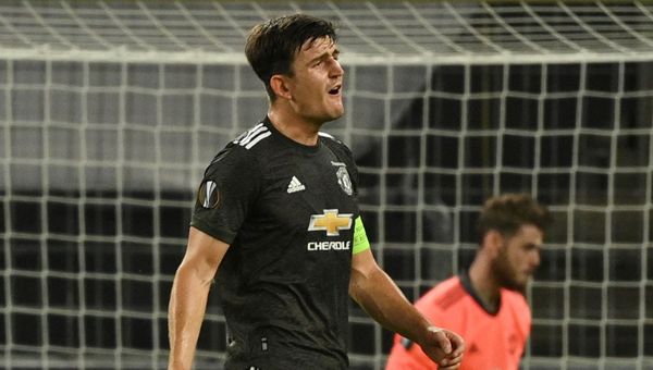 Soccer Football - Europa League Semi Final - Sevilla v Manchester United - RheinEnergieSTADION, Cologne, Germany - August 16, 2020 Manchester United's Harry Maguire reacts, as play resumes behind closed doors following the outbreak of the coronavirus disease (COVID-19) Soccer Football - Europa League Semi Final - Sevilla v Manchester United - RheinEnergieSTADION, Cologne, Germany - August 16, 2020 Manchester United's Harry Maguire reacts, as play resumes behind closed doors following the outbreak of the coronavirus disease (COVID-19) - Sputnik International