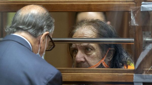 Ron Jeremy talks to one of his lawyers during a court appearance Ron Jeremy talks to one of his lawyers during a court appearance - Sputnik International