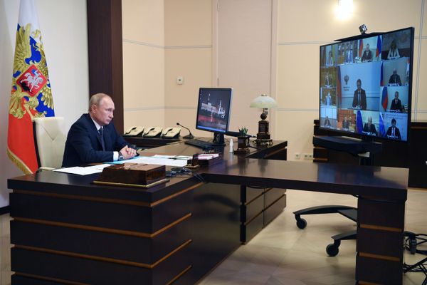 Russian President Vladimir Putin during an online conference with members of the cabinet on 11 August 2020 Russian President Vladimir Putin during an online conference with members of the cabinet on 11 August 2020 - Sputnik International