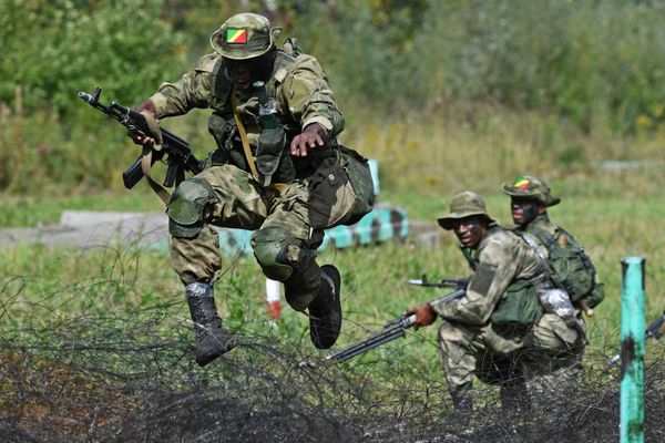 Soldiers of the Republic of Congo's army during the Army-2020 international competitions in Russia's Novosibirsk. Soldiers of the Republic of Congo's army during the Army-2020 international competitions in Russia's Novosibirsk. - Sputnik International