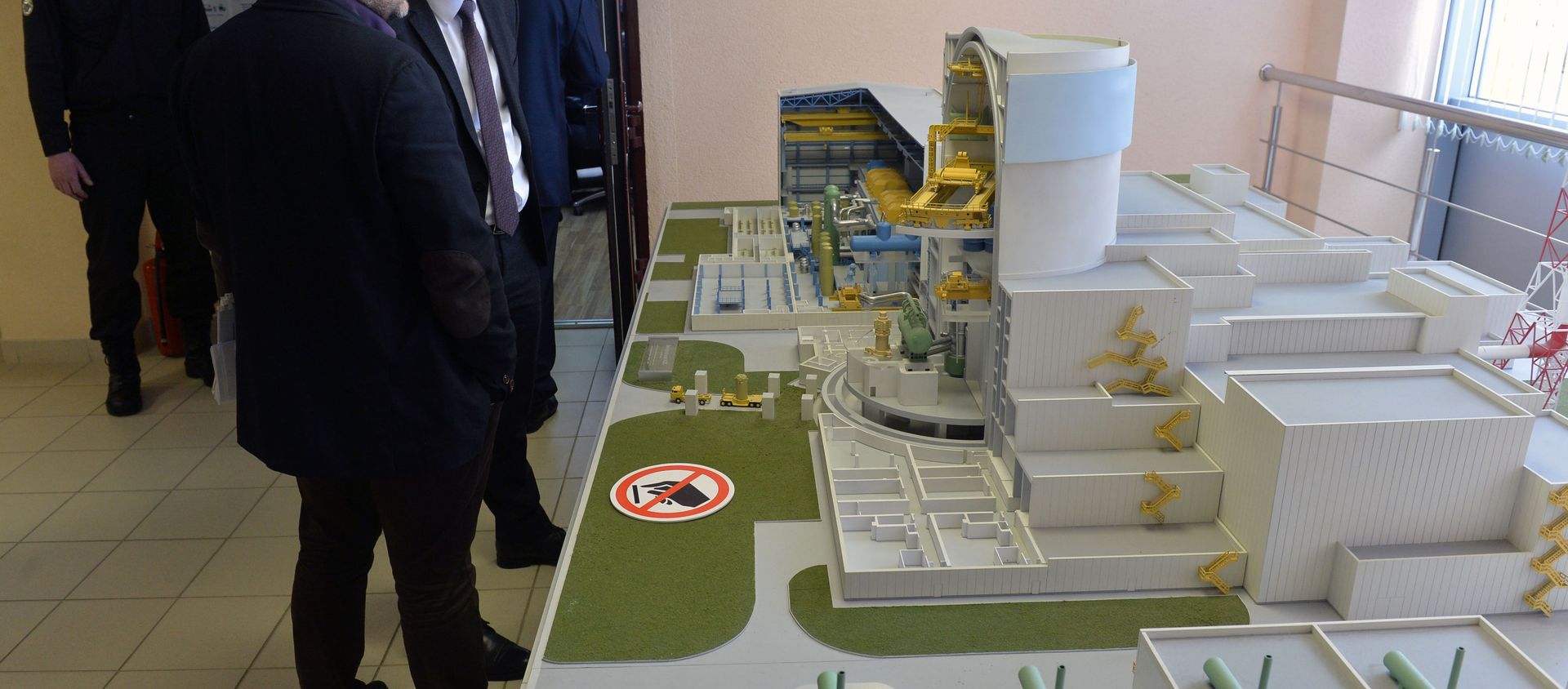 Scale model of the Ostrovets Nuclear Power Plant in Belarus. - Sputnik International, 1920, 01.09.2020