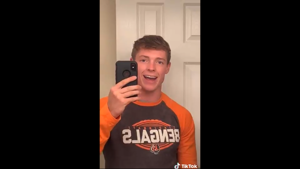 2nd Lt. Nathan Freihofer, a popular TikTok influencer with nearly 3 mil followers, posted a joke about the holocaust. - Sputnik International