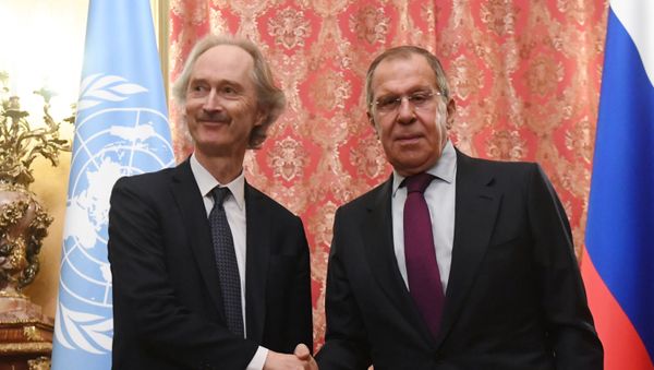 Russian Foreign Minister Sergei Lavrov is meeting UN Special Envoy for Syria Geir O. Pedersen - Sputnik International