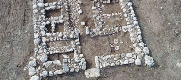 Aerial photo of the Canaanite fortress Aerial photo of the Canaanite fortress - Sputnik International