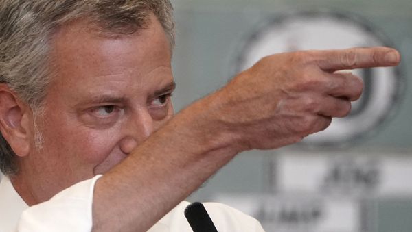 New York City Mayor Bill de Blasio speaks at a news conference after a tour of P.S. 59 following the coronavirus outbreak in Brooklyn, New York City, New York, U.S., September 2, 2020. - Sputnik International
