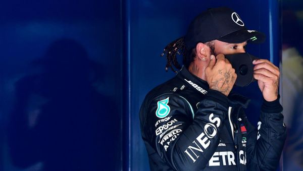 Formula One F1 - Italian Grand Prix - Autodromo Nazionale Monza, Monza, Italy - September 5, 2020 Mercedes' Lewis Hamilton reacts after qualifying in pole position Formula One F1 - Italian Grand Prix - Autodromo Nazionale Monza, Monza, Italy - September 5, 2020 Mercedes' Lewis Hamilton reacts after qualifying in pole position - Sputnik International