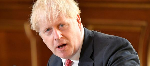 Britain's Prime Minister Boris Johnson speaks during a Cabinet meeting of senior government ministers at the Foreign and Commonwealth Office (FCO) in London, Britain, September 1, 2020. - Sputnik International