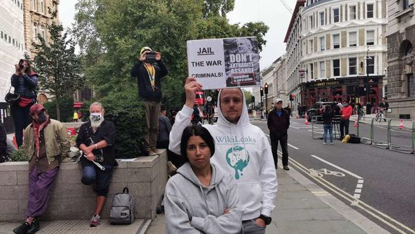 Assange Rally at Old Bailey in London, UK Assange Rally at Old Bailey in London, UK - Sputnik International