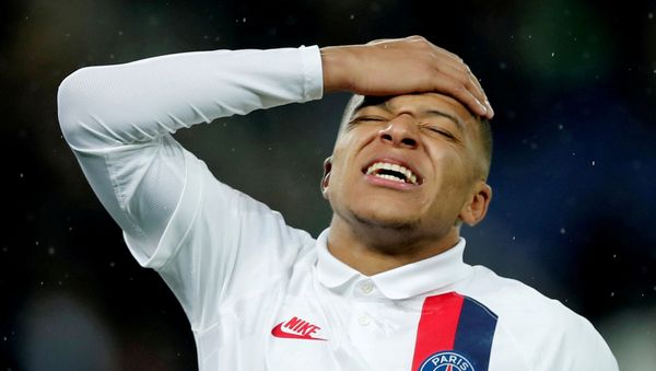Soccer Football - Champions League - Group A - Paris St Germain v Galatasaray - Parc des Princes, Paris, France - December 11, 2019  Paris St Germain's Kylian Mbappe reacts. - Sputnik International