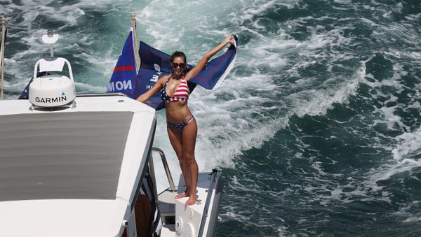 Boaters show their support for President Donald Trump during a parade down the Intracoastal Waterway to just off the shore of President Trump's home at Mar-a-Lago on September 07, 2020 in West Palm Beach, Florida.  - Sputnik International