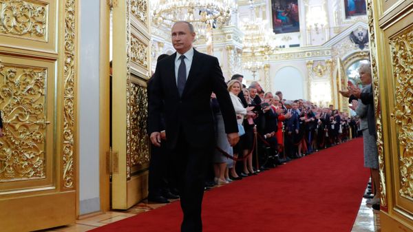 May 7, 2018. Russian President-elect Vladimir Putin during the inaugural ceremony in the Kremlin - Sputnik International