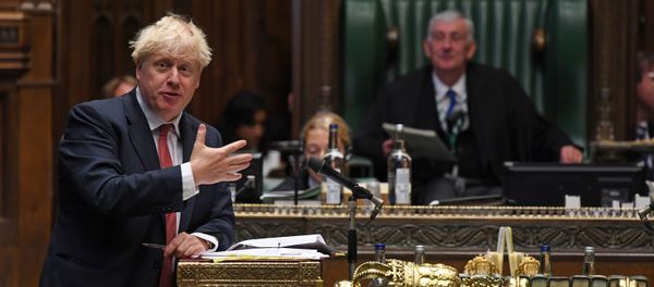 Britain's Prime Minister Boris Johnson speaks during question period at the House of Commons in London, Britain September 2, 2020 Britain's Prime Minister Boris Johnson speaks during question period at the House of Commons in London, Britain September 2, 2020 - Sputnik International