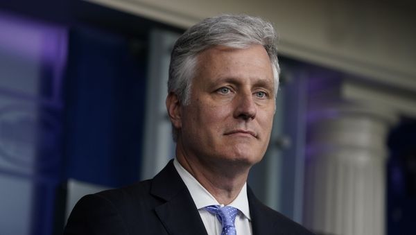 National security adviser Robert C. O'Brien listens during a news conference at the White House, Friday, Sept. 4, 2020, in Washington National security adviser Robert C. O'Brien listens during a news conference at the White House, Friday, Sept. 4, 2020, in Washington - Sputnik International