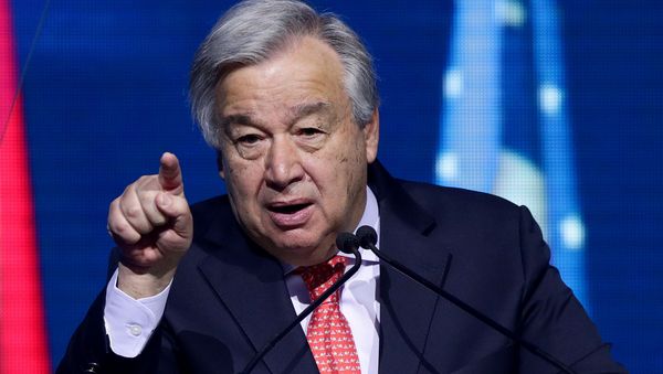 U.N. Secretary-General Antonio Guterres speaks at the R20 Austrian World Summit in Vienna, Austria, May 28, 2019.  - Sputnik International