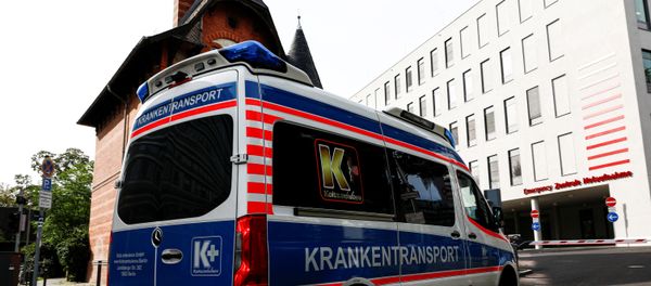 An ambulance is seen at Charite Mitte Hospital Complex, after Russian opposition leader and President Vladimir Putin critic Alexei Navalny came out of a medically induced coma, in Berlin, Germany, September 8, 2020 An ambulance is seen at Charite Mitte Hospital Complex, after Russian opposition leader and President Vladimir Putin critic Alexei Navalny came out of a medically induced coma, in Berlin, Germany, September 8, 2020 - Sputnik International