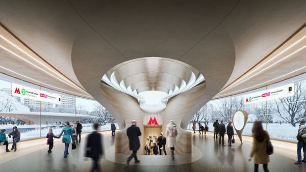 The architects have managed to create a memorable image by coming up with a lighting scheme without visible light sources. - Sputnik International