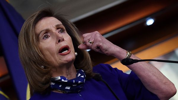 US Speaker of the House Nancy Pelosi (D-CA) speaks to reporters during her weekly press conference at the US Capitol on August 27, 2020 in Washington, DC.  - Sputnik International