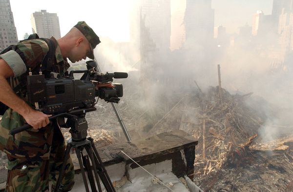 A US Navy videographer documents the crime scene where the World Trade Center collapsed following the 11 September terrorist attack A US Navy videographer documents the crime scene where the World Trade Center collapsed following the 11 September terrorist attack - Sputnik International