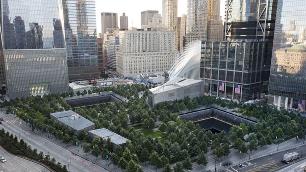 The National September 11 Memorial and Museum are set for a memorial service, Monday, Sept. 11, 2017, in New York. Thousands of 9/11 victims' relatives, survivors, rescuers and others are expected to gather Monday at the World Trade Center to remember the deadliest terror attack on American soil. Nearly 3,000 people died when hijacked planes slammed into the trade center, the Pentagon and a field near Shanksville, Pa., on Sept. 11, 2001.  - Sputnik International