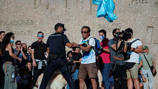 Protests in Madrid - Sputnik International