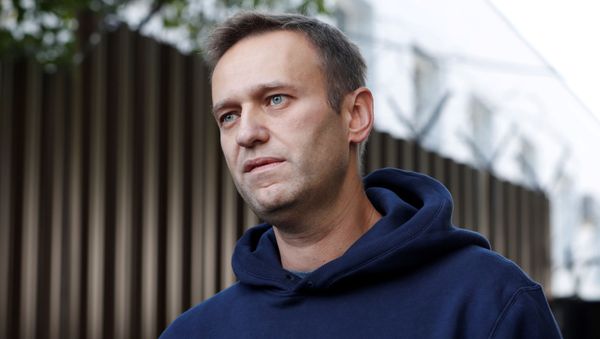 Russian opposition leader Alexei Navalny speaks with journalists after he was released from a detention centre in Moscow, Russia August 23, 2019 - Sputnik International
