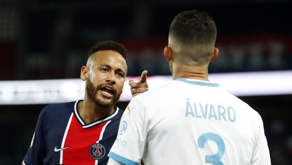 Soccer Football - Ligue 1 - Paris St Germain v Olympique de Marseille - Parc des Princes, Paris, France - September 13, 2020  Paris St Germain's Neymar clashes with Olympique de Marseille's Alvaro Gonzalez - Sputnik International