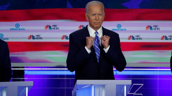 FILE PHOTO: Former Vice President Joe Biden gestures as he speaks during the second night of the first Democratic presidential candidates debate in Miami, Florida, U.S. June 27, 2019 FILE PHOTO: Former Vice President Joe Biden gestures as he speaks during the second night of the first Democratic presidential candidates debate in Miami, Florida, U.S. June 27, 2019 - Sputnik International