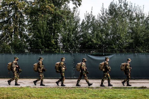 Belgian Crown Princess Elisabeth takes part in a military initiation training at Elsenborn Belgian army camp in Butgenbach, Belgium September 10, 2020. Belgian Crown Princess Elisabeth takes part in a military initiation training at Elsenborn Belgian army camp in Butgenbach, Belgium September 10, 2020. - Sputnik International