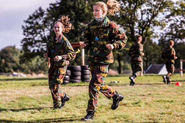 Belgian Crown Princess Elisabeth takes part in a military initiation training at Elsenborn Belgian army camp in Butgenbach, Belgium September 10, 2020. Belgian Crown Princess Elisabeth takes part in a military initiation training at Elsenborn Belgian army camp in Butgenbach, Belgium September 10, 2020. - Sputnik International