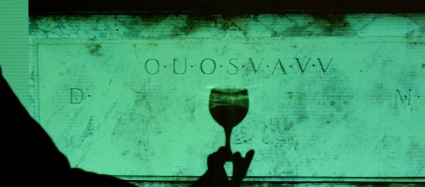 A slide shows the 250 year old coded inscription on a garden Monument at Shugborough, Staffordshire, which it is believe points to the Holy Grail's location, 25 November 2004 at Bletchley Park, home of the WW2 code breakers. A slide shows the 250 year old coded inscription on a garden Monument at Shugborough, Staffordshire, which it is believe points to the Holy Grail's location, 25 November 2004 at Bletchley Park, home of the WW2 code breakers. - Sputnik International