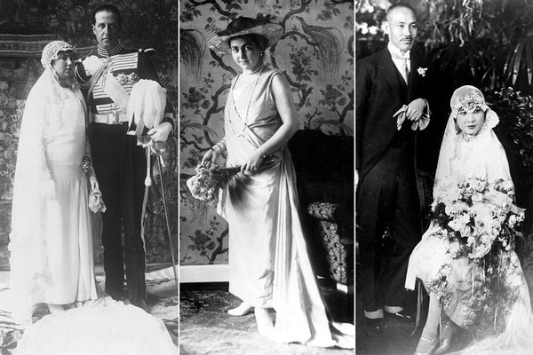 Princess Isabel Alfonsa of Bourbon-Two Sicilies (L) after her wedding with Polish Count Jan Kanty Zamoysk on 9 March 1929; Princess Hermine Reuss of Greiz (C) before her wedding with the last German Emperor and King of Prussia Wilhelm II, on 1 November 1922; political figure Soong Mei-ling (R) with her husband, Generalissimo and President Chiang Kai-shek on 1 December 1927. Princess Isabel Alfonsa of Bourbon-Two Sicilies (L) after her wedding with Polish Count Jan Kanty Zamoysk on 9 March 1929; Princess Hermine Reuss of Greiz (C) before her wedding with the last German Emperor and King of Prussia Wilhelm II, on 1 November 1922; political figure Soong Mei-ling (R) with her husband, Generalissimo and President Chiang Kai-shek on 1 December 1927. - Sputnik International