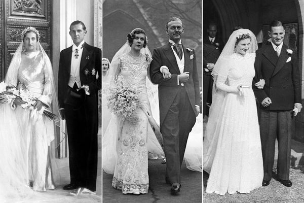 Princess María de las Mercedes of the Two Sicilies (L) with her husband Infante Juan of Spain on 12 October 1935; English socialite Nancy Beaton (C) with husband Sir John Smiley on 18 January 1933; Miss Dorothy Mary Dennis (R) after her wedding with Leonard Hutton, cricketer and captain of the English national team, on 16 September 1939. Princess María de las Mercedes of the Two Sicilies (L) with her husband Infante Juan of Spain on 12 October 1935; English socialite Nancy Beaton (C) with husband Sir John Smiley on 18 January 1933; Miss Dorothy Mary Dennis (R) after her wedding with Leonard Hutton, cricketer and captain of the English national team, on 16 September 1939. - Sputnik International