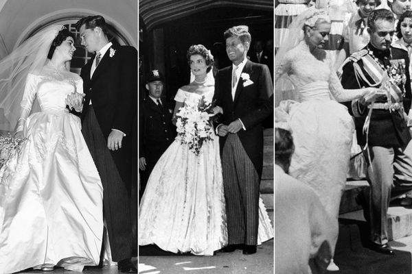 Actress Elizabeth Taylor (L) with Conrad Hilton Jr. on 6 May 1950; Jacqueline Kennedy (nee Bouvier) (C) with the future President of the United States, John Fitzgerald Kennedy on 12 September 1953; Actress Grace Kelly (R) after her wedding with Prince of Monaco Rainier III on 19 April 1956. Actress Elizabeth Taylor (L) with Conrad Hilton Jr. on 6 May 1950; Jacqueline Kennedy (nee Bouvier) (C) with the future President of the United States, John Fitzgerald Kennedy on 12 September 1953; Actress Grace Kelly (R) after her wedding with Prince of Monaco Rainier III on 19 April 1956. - Sputnik International