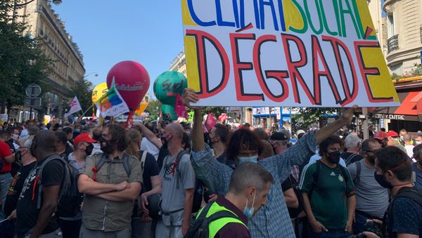 Trade union protests, Paris - Sputnik International