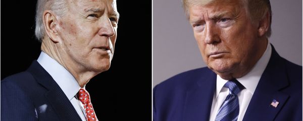 FILE - In this combination of file photos, former Vice President Joe Biden speaks in Wilmington, Del., on March 12, 2020, left, and President Donald Trump speaks at the White House in Washington on April 5, 2020. Trump has accused his Democratic rival Biden of having connections to the “radical left” and has pilloried his relationship with China, his record on criminal justice, his plans for the pandemic and even his son's business dealings. (AP Photo, File) FILE - In this combination of file photos, former Vice President Joe Biden speaks in Wilmington, Del., on March 12, 2020, left, and President Donald Trump speaks at the White House in Washington on April 5, 2020. Trump has accused his Democratic rival Biden of having connections to the “radical left” and has pilloried his relationship with China, his record on criminal justice, his plans for the pandemic and even his son's business dealings. (AP Photo, File) - Sputnik International