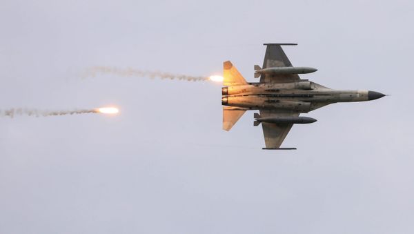 Taiwanese domestically built Indigenous Defense Fighters (IDF) take part in the live-fire, anti-landing Han Kuang military exercise, which simulates an enemy invasion, in Taichung, Taiwan July 16, 2020 - Sputnik International