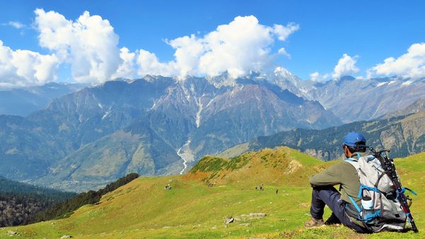 A tourist near Brighu Lake in Himachal Pradesh - Sputnik International