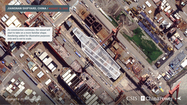 Photos: Satellite Imagery Shows Significant Progress Made on China's Type 002 Carrier - Report  - Sputnik International