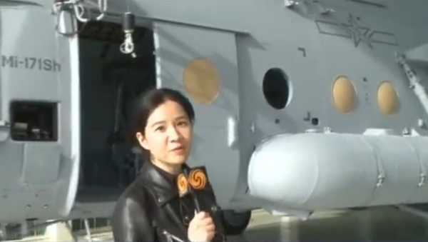An Mi-171Sh painted in Chinese People's Liberation Army Aviation livery at the Ulan-Ude Aviation Plant in Russia An Mi-171Sh painted in Chinese People's Liberation Army Aviation livery at the Ulan-Ude Aviation Plant in Russia - Sputnik International
