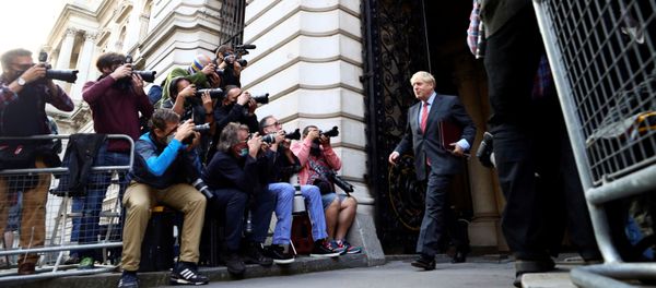 Britain's Prime Minister Boris Johnson leaves after a cabinet meeting, in London, Britain, September 22, 2020 - Sputnik International