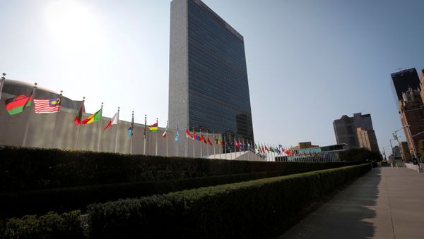 The United Nations headquarters is seen during the 75th annual U.N. General Assembly high-level debate, which is being held mostly virtually due to the coronavirus disease (COVID-19) pandemic in New York, U.S., September 21, 2020 - Sputnik International